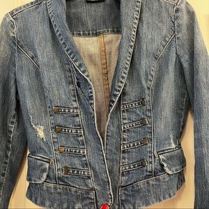 Cropped denim jacket, size 2